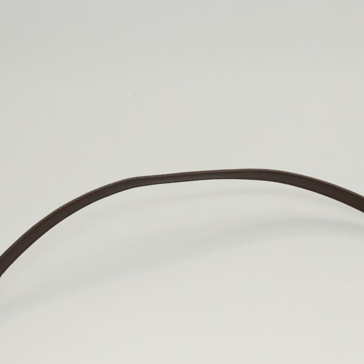 GUCCI Shoulder Bag Leather Outlet Brown 004 0406 0492 Auth bs26083