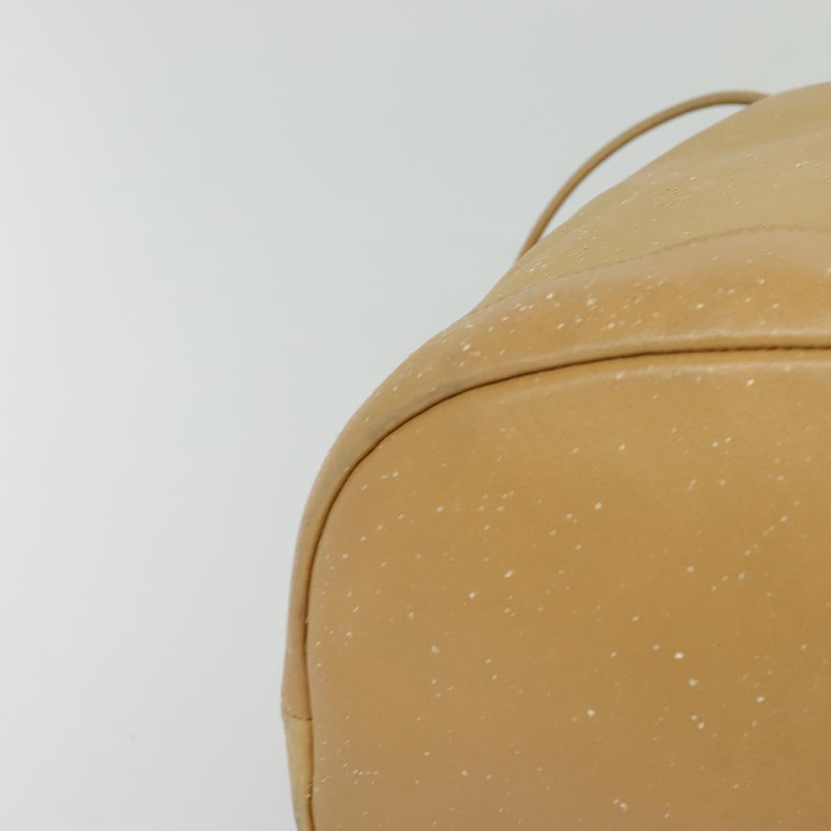GUCCI Bamboo Backpack Leather Beige Gold 003 2855 0043 0 Auth bs26085
