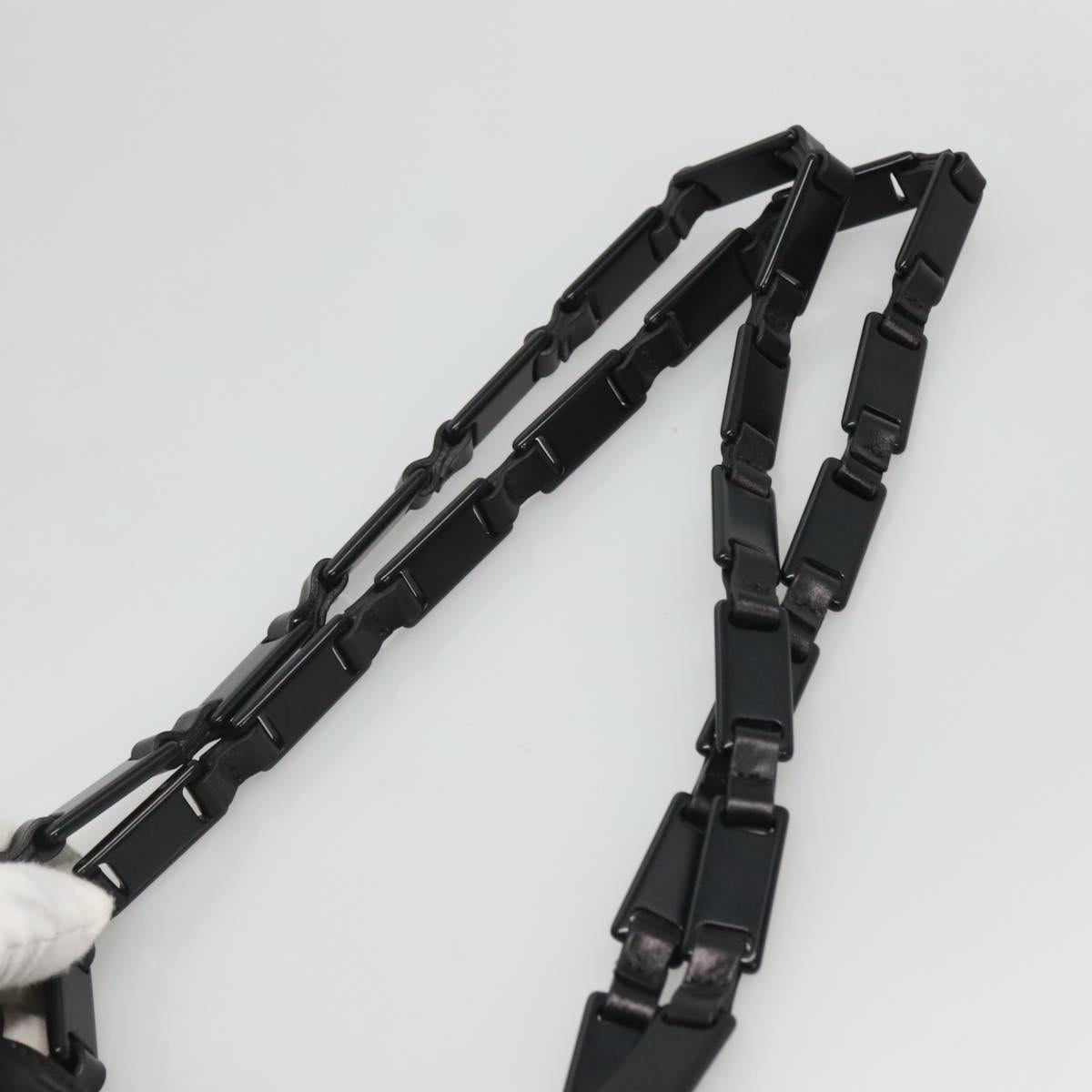 PRADA Tote Bag Nylon Green Silver Auth bs26087