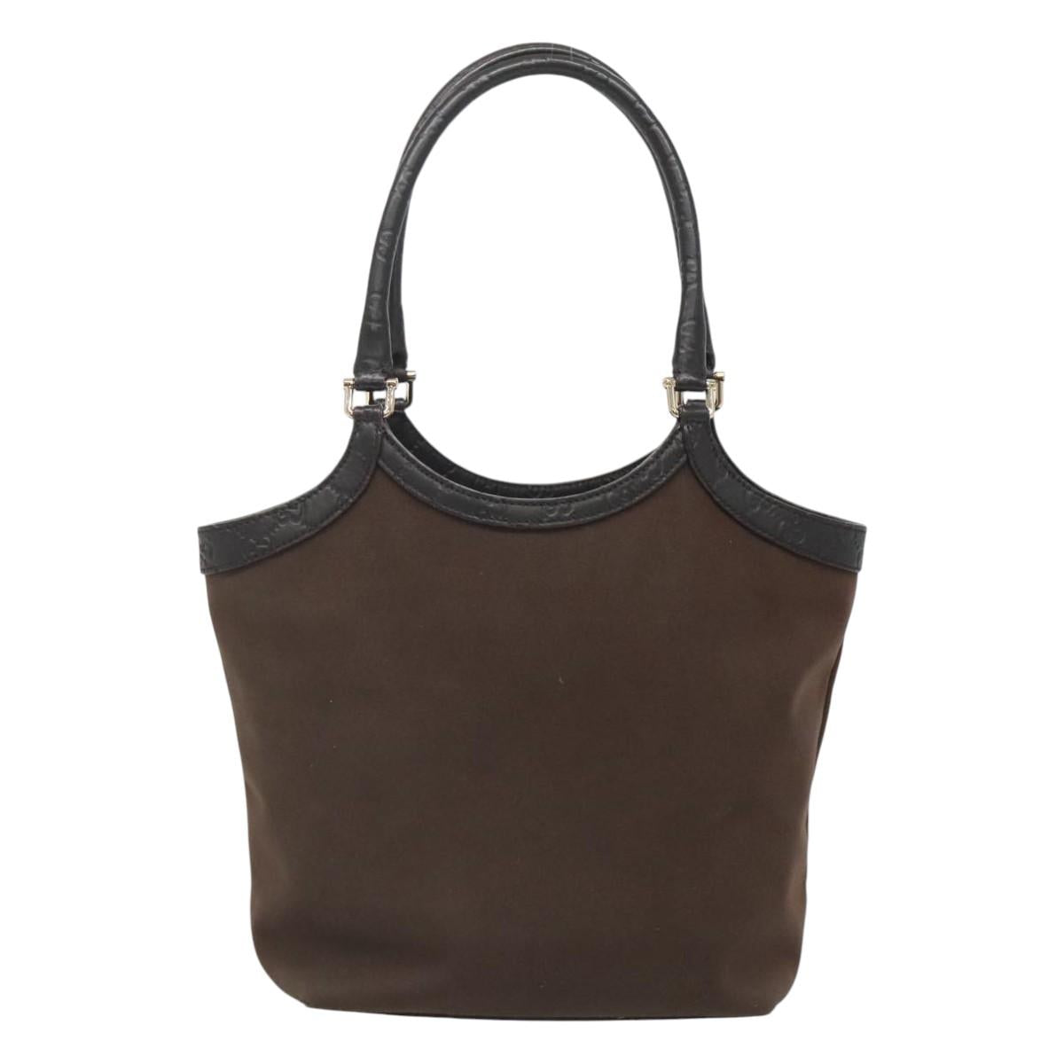 GUCCI Tote Bag Canvas Outlet Brown Gold 279153 Auth bs26148