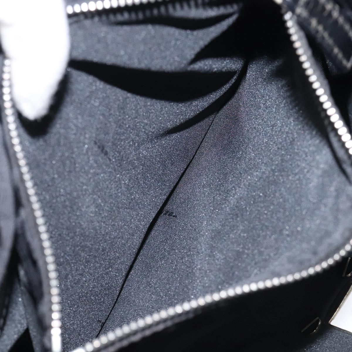 FENDI Zucca Canvas Hand Bag Black Auth bs26161