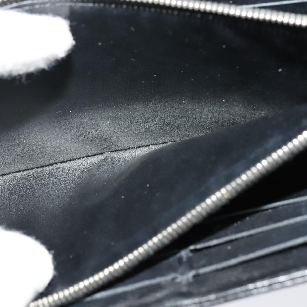 LOUIS VUITTON Suhari Wallet Leather 2Set Black LV Auth bs26197