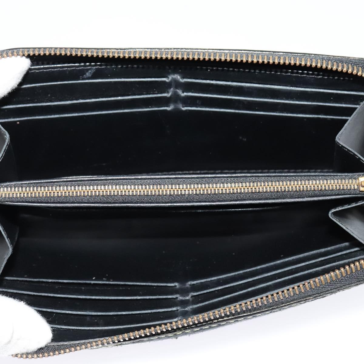 LOUIS VUITTON Suhari Wallet Leather 2Set Black LV Auth bs26197