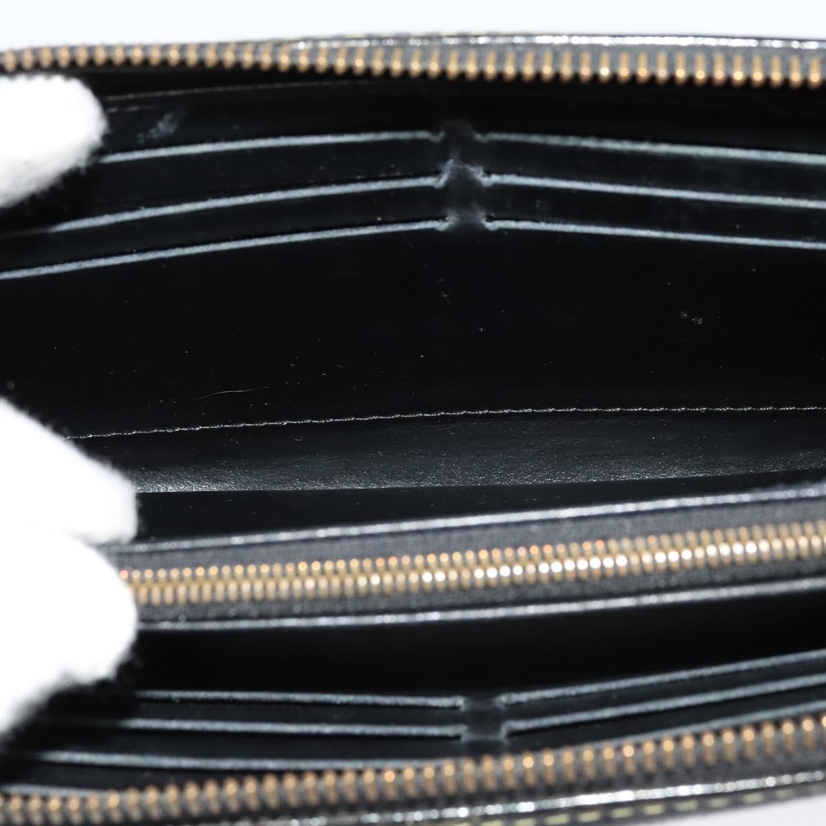 LOUIS VUITTON Suhari Wallet Leather 2Set Black LV Auth bs26197