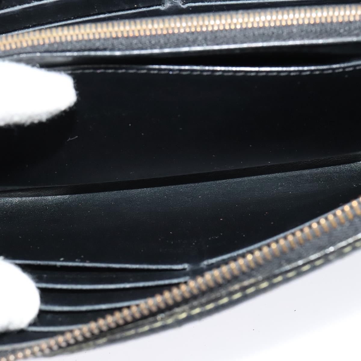 LOUIS VUITTON Suhari Wallet Leather 2Set Black LV Auth bs26197