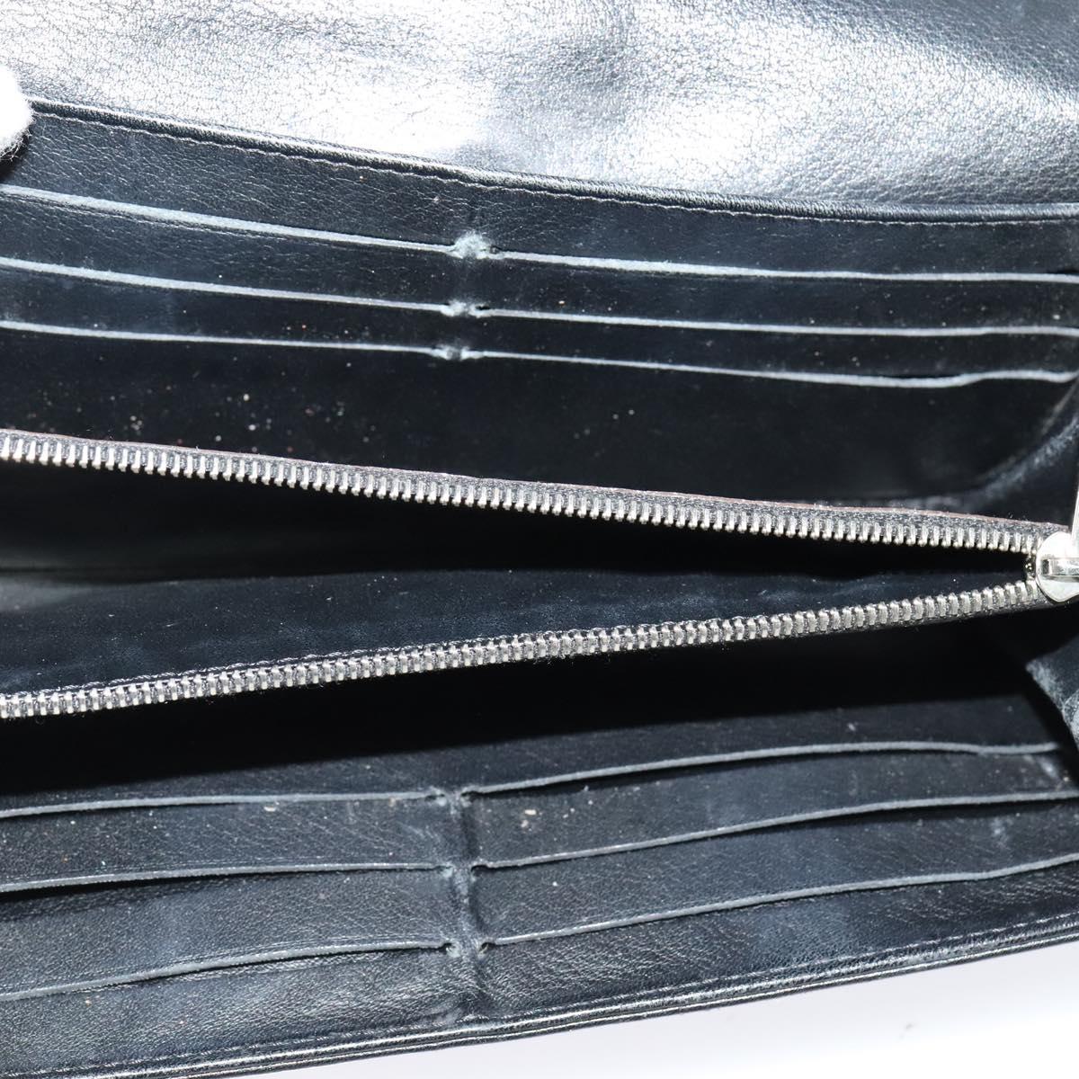 LOUIS VUITTON Suhari Wallet Leather 2Set Black LV Auth bs26197