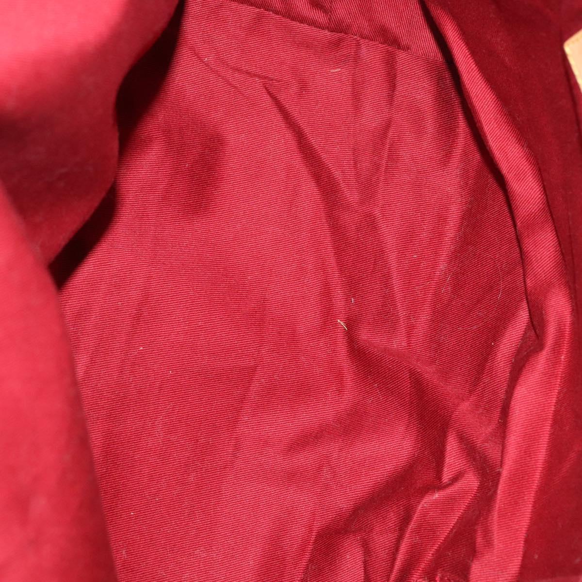 BALLY Shoulder Bag Leather Canvas 3Set Beige Black Auth bs26202