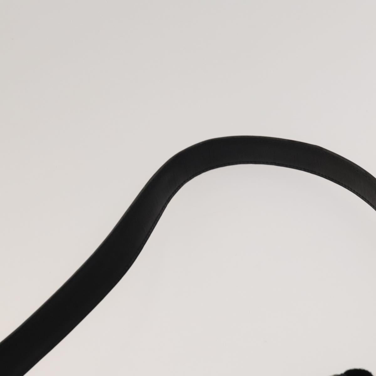 BALLY Shoulder Bag Leather Canvas 3Set Beige Black Auth bs26202