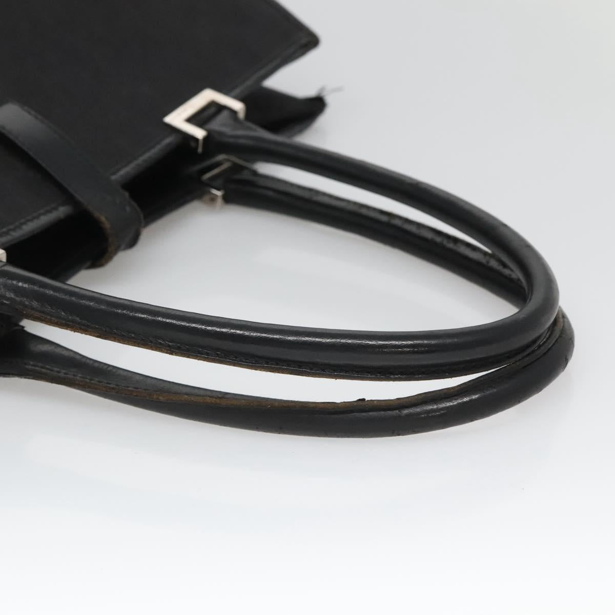 GUCCI GG Canvas Jackie Tote Bag Black Silver 002 1064 1669 Auth bs26232