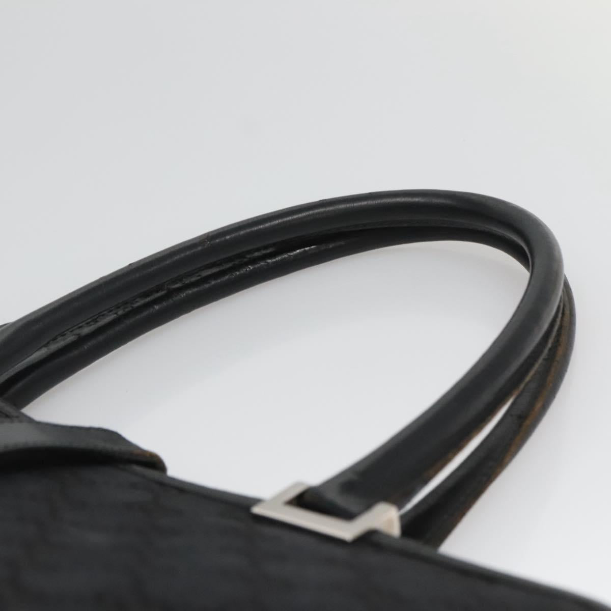 GUCCI GG Canvas Jackie Tote Bag Black Silver 002 1064 1669 Auth bs26232