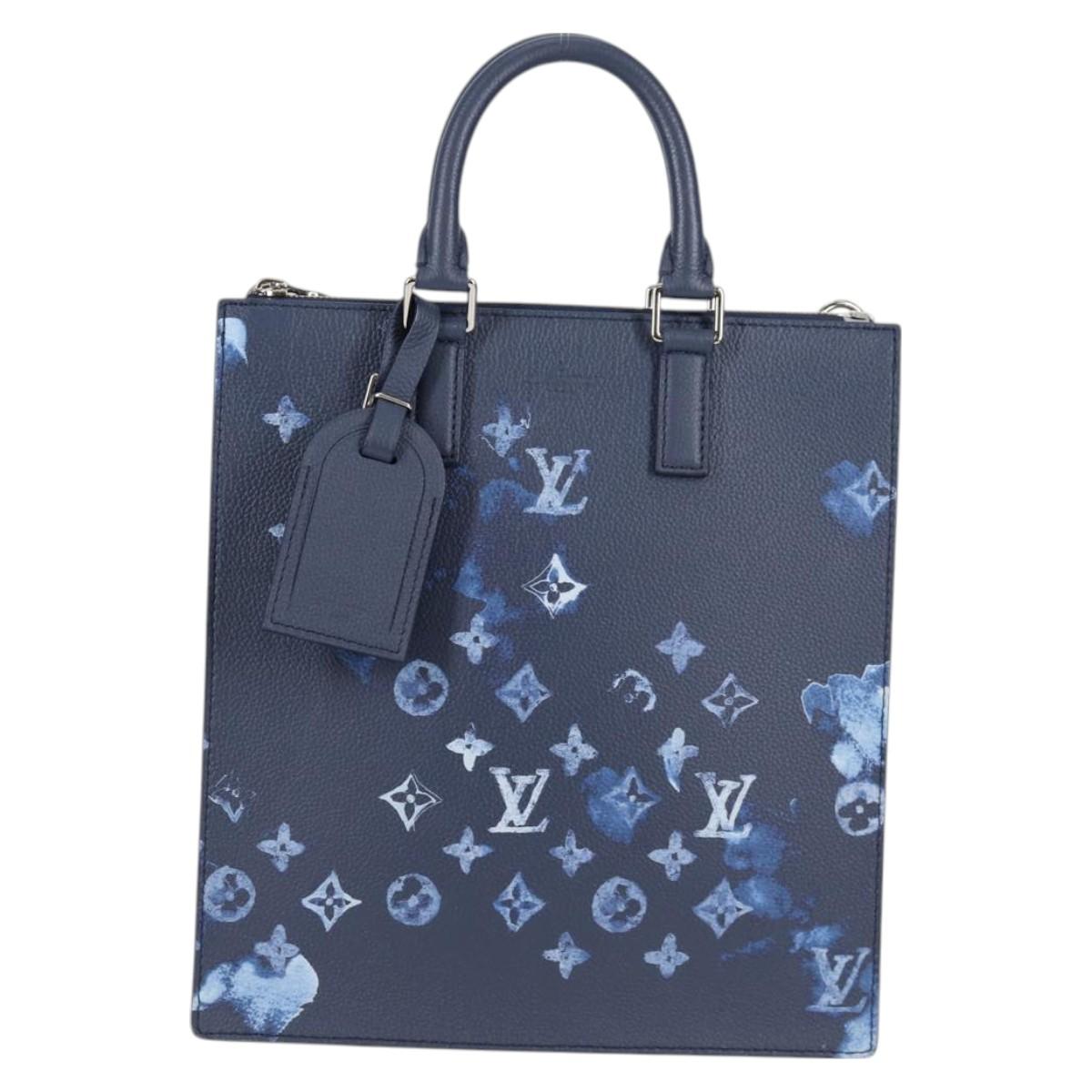 LOUIS VUITTON Water Color Sac Plat messenger Bag Blue M57843 LV Auth bs26245SM