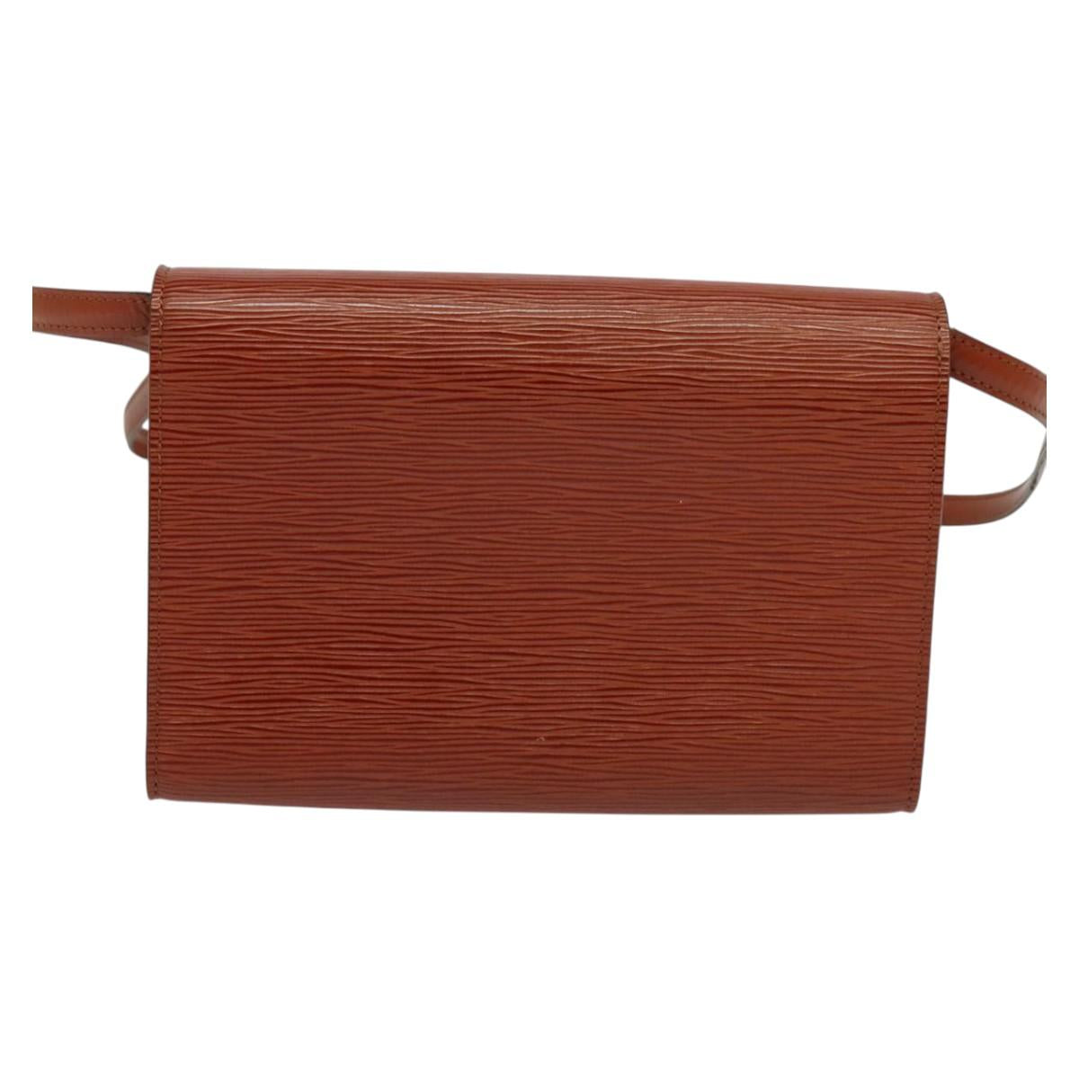 LOUIS VUITTON Epi Arsch Shoulder Bag 2Way Brown M52573 LV Auth bs26246