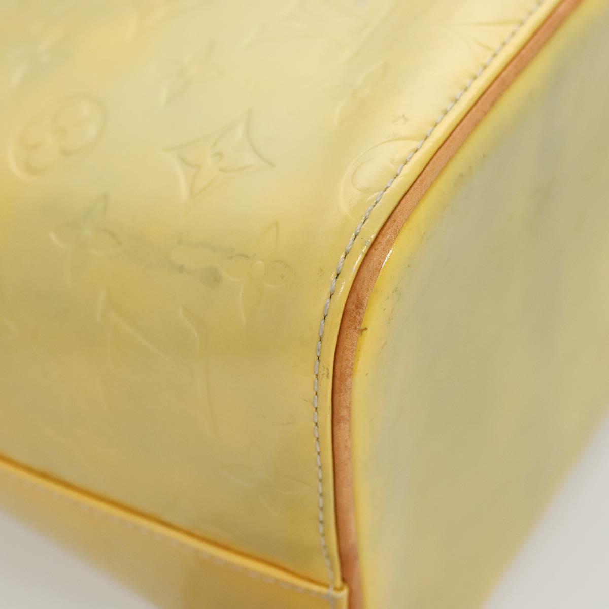 LOUIS VUITTON Monogram Vernis Houston Hand Bag Gris M91053 LV Auth bs26251