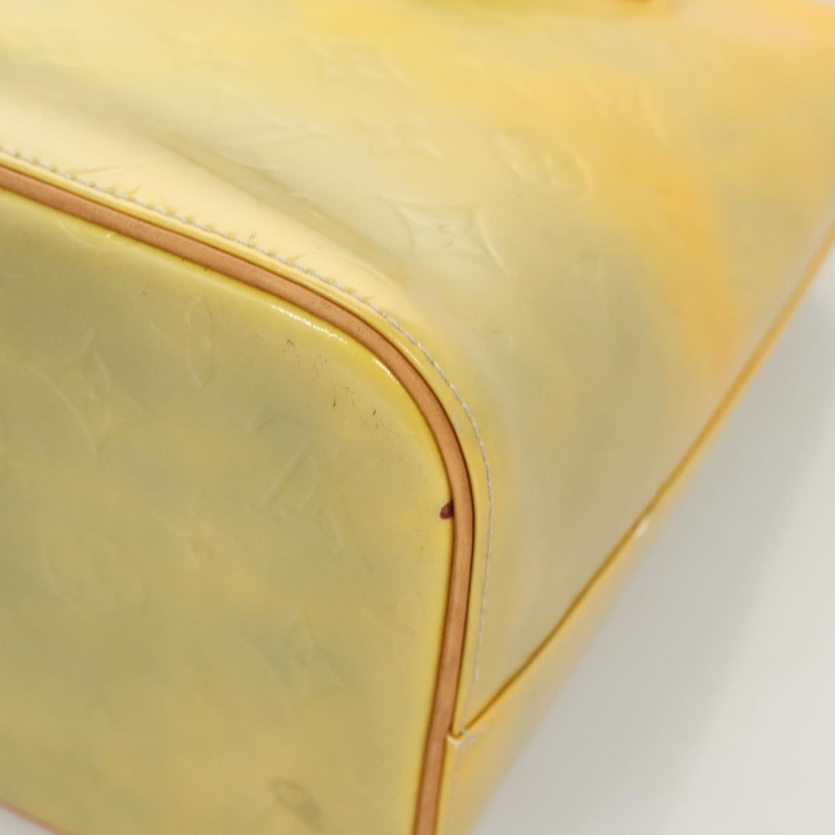 LOUIS VUITTON Monogram Vernis Houston Hand Bag Gris M91053 LV Auth bs26251