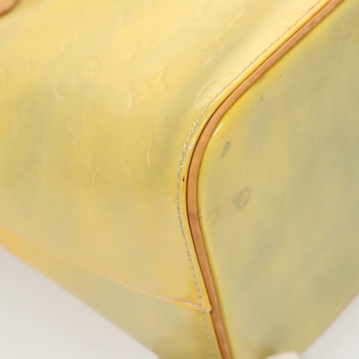 LOUIS VUITTON Monogram Vernis Houston Hand Bag Gris M91053 LV Auth bs26251