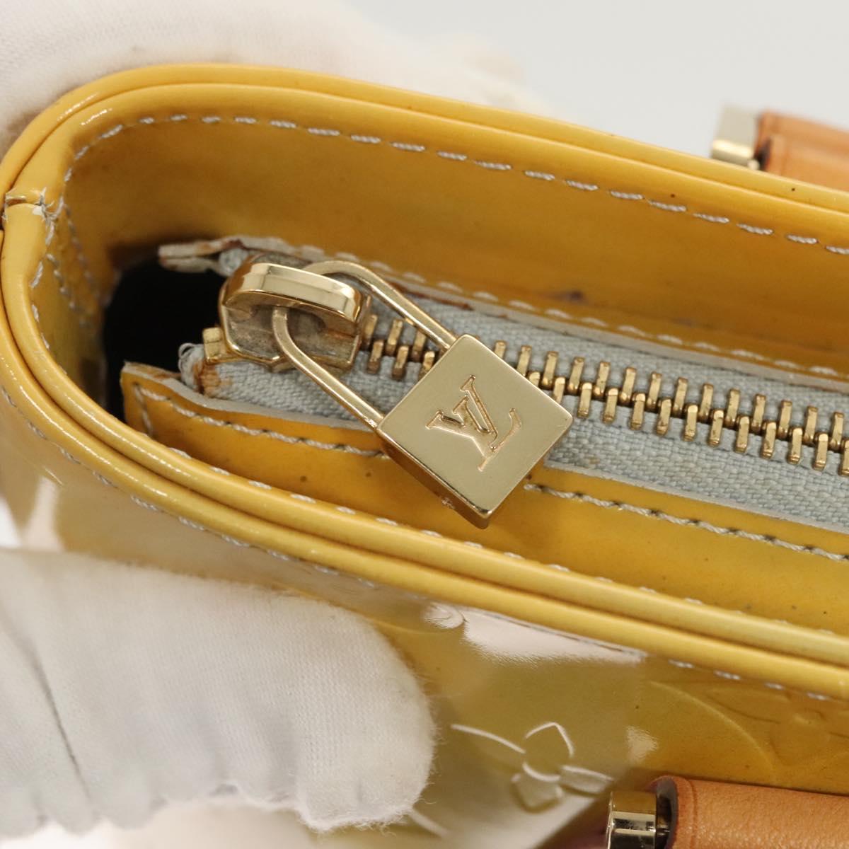 LOUIS VUITTON Monogram Vernis Houston Hand Bag Gris M91053 LV Auth bs26251