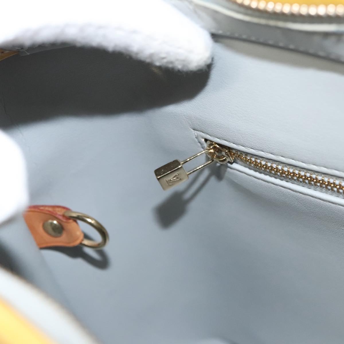 LOUIS VUITTON Monogram Vernis Houston Hand Bag Gris M91053 LV Auth bs26251