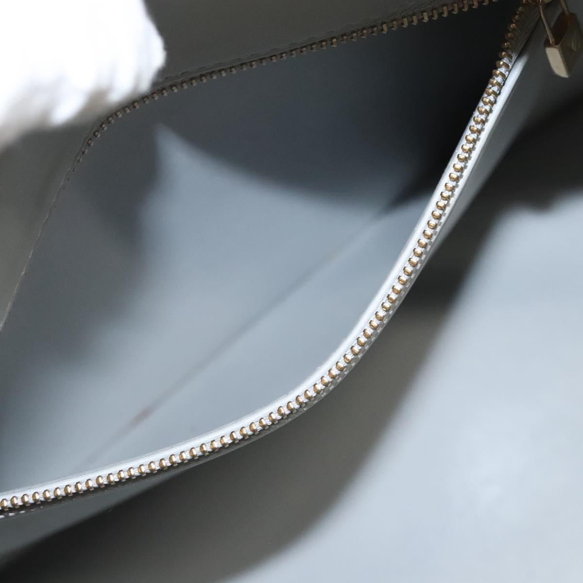 LOUIS VUITTON Monogram Vernis Houston Hand Bag Gris M91053 LV Auth bs26251