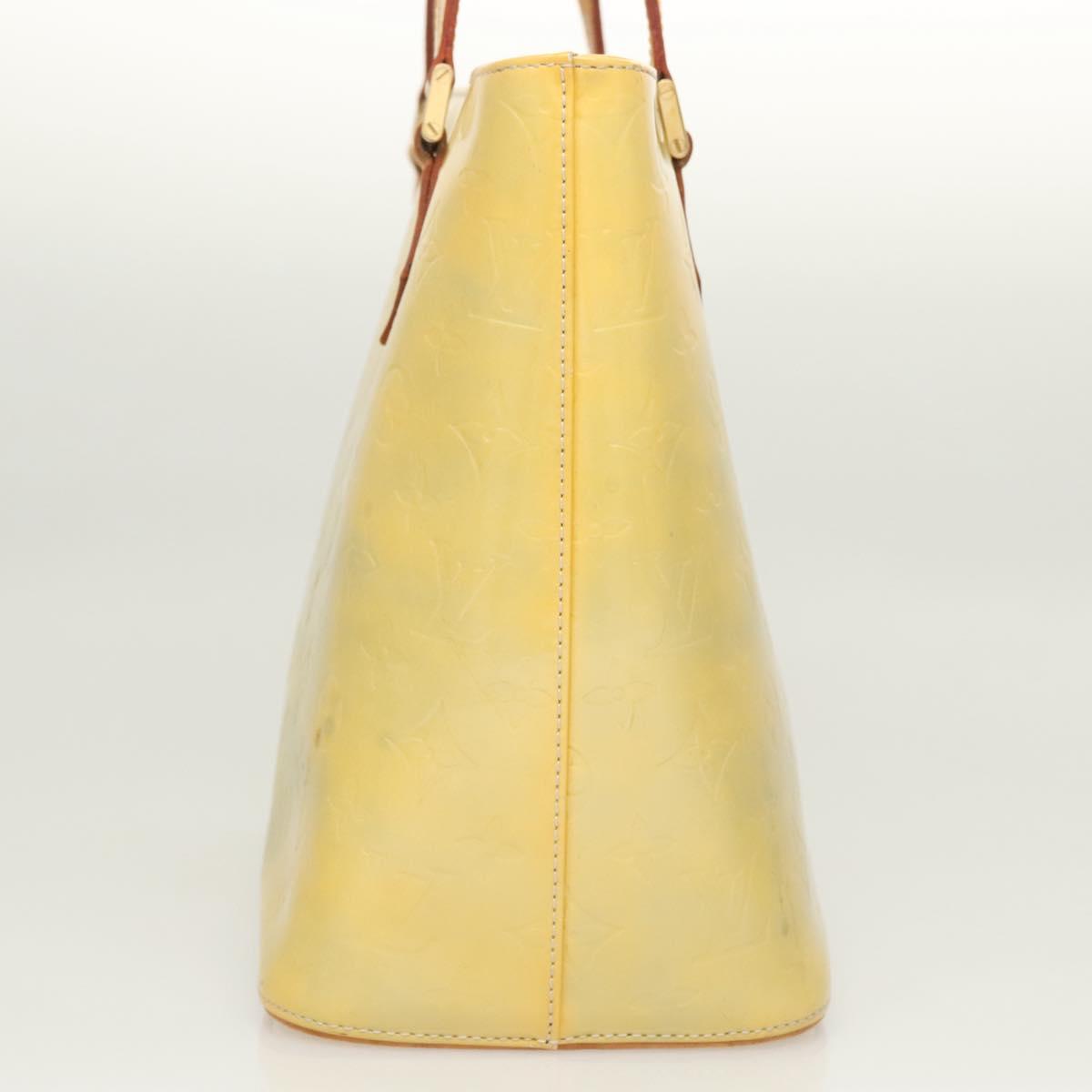 LOUIS VUITTON Monogram Vernis Houston Hand Bag Gris M91053 LV Auth bs26251