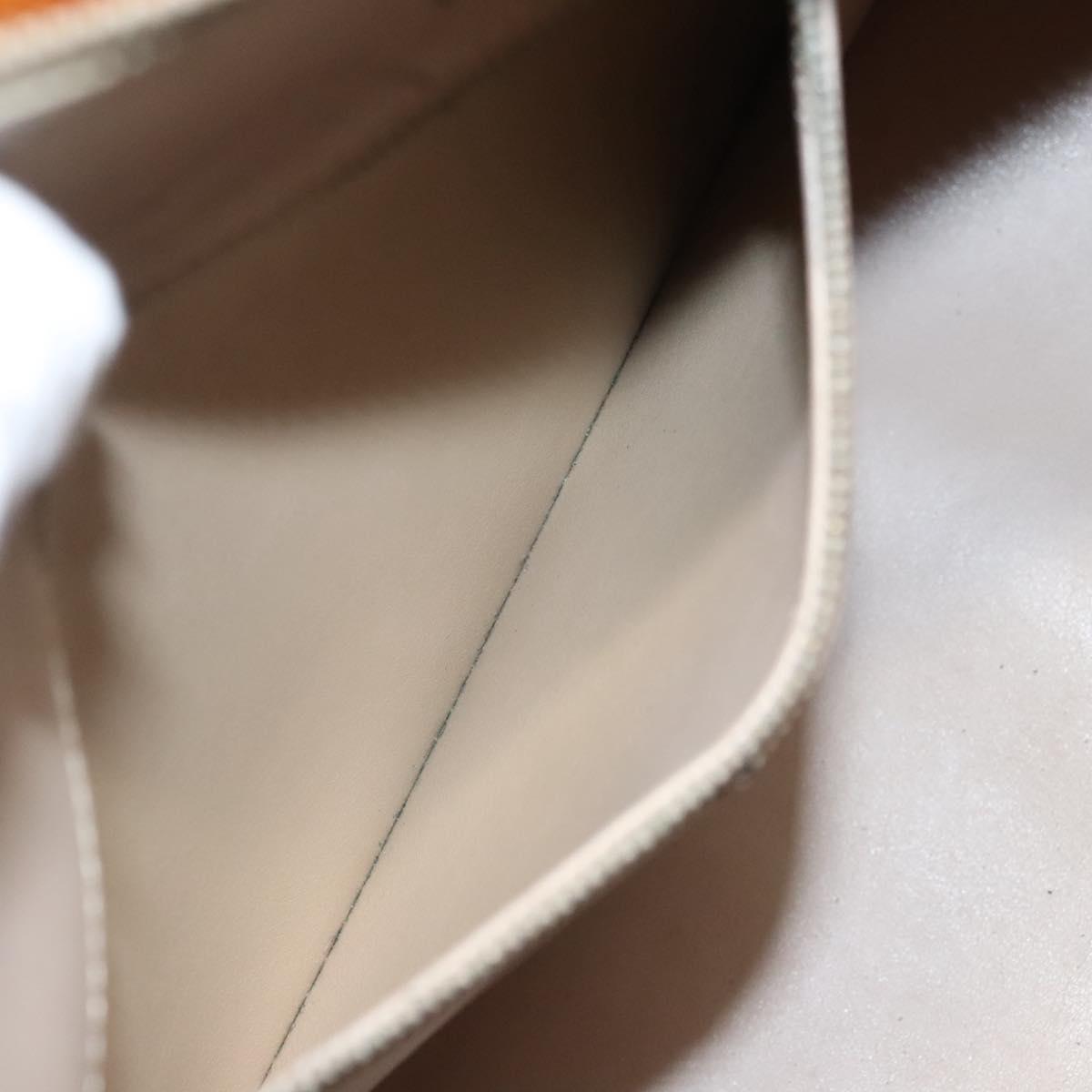 LOUIS VUITTON Monogram Vernis Houston Hand Bag Beige M91004 LV Auth bs26252