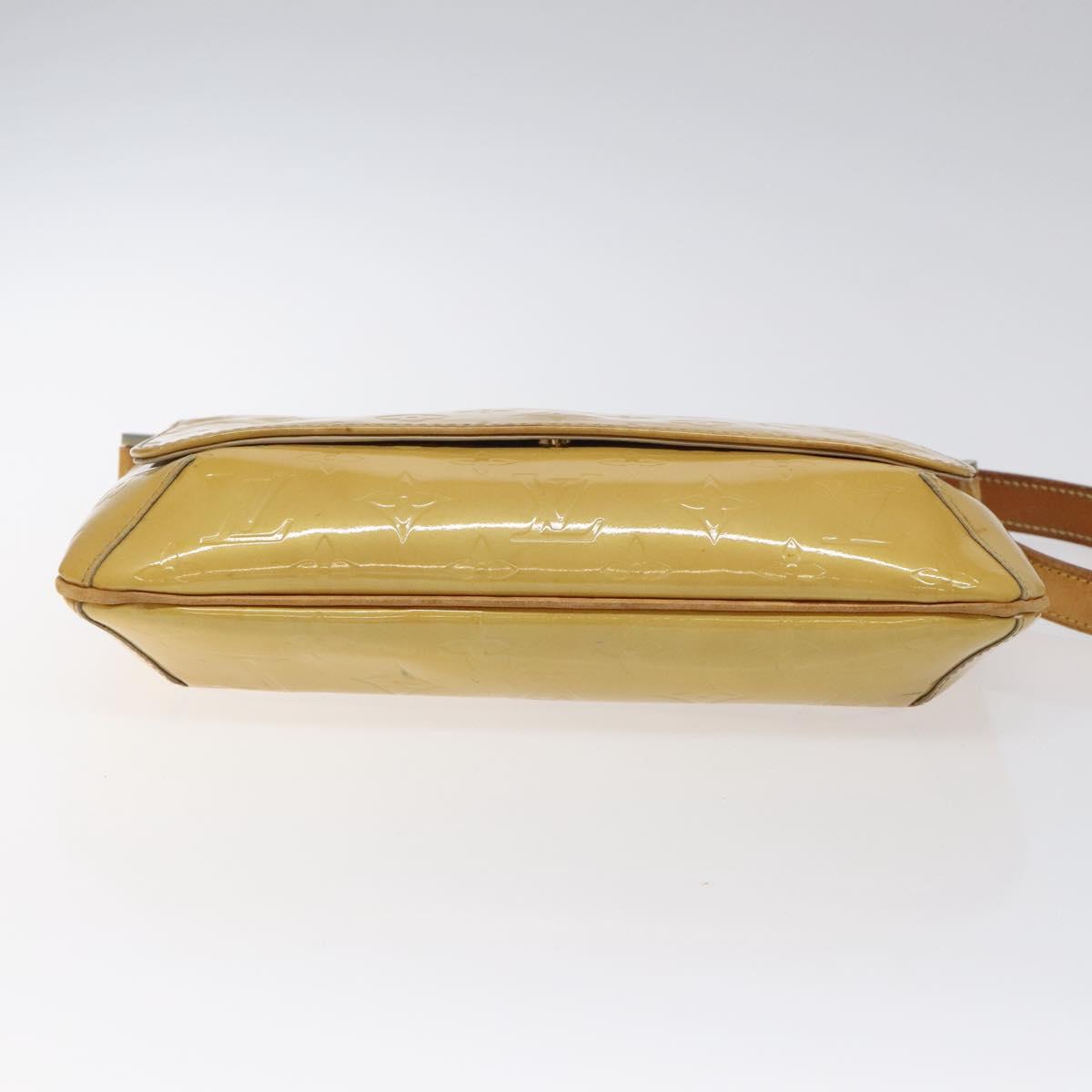 LOUIS VUITTON Monogram Vernis Thompson Street Bag Beige M91301 LV Auth bs26312