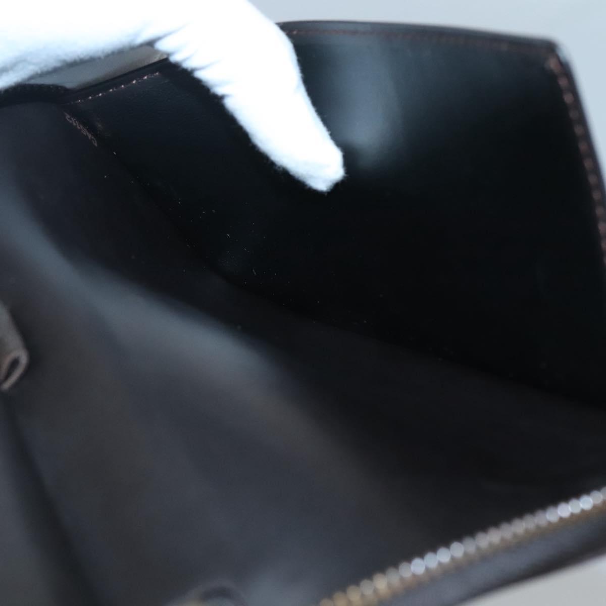 LOUIS VUITTON Utah Zippy Organizer Long Wallet Brown M97025 LV Auth bs26317