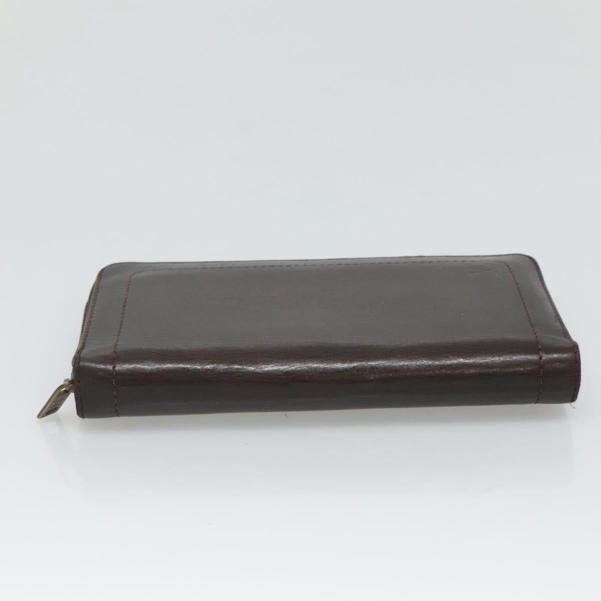 LOUIS VUITTON Utah Zippy Organizer Long Wallet Brown M97025 LV Auth bs26317