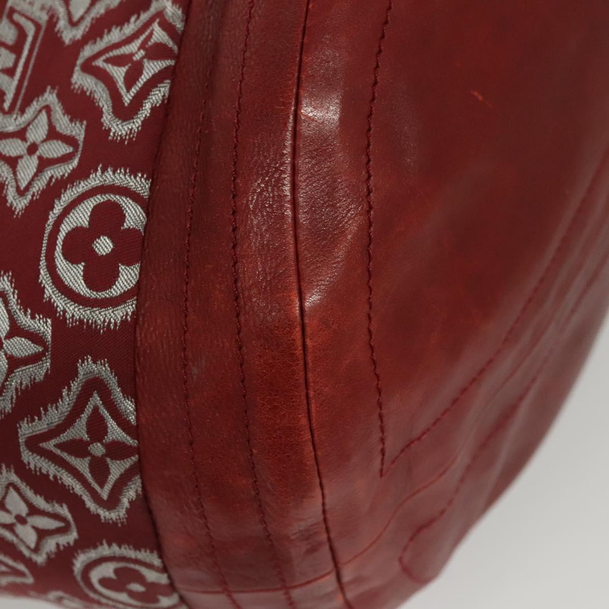 LOUIS VUITTON Monogram Jaguar Aviator Hand Bag Bordeaux M40384 LV Auth bs26320