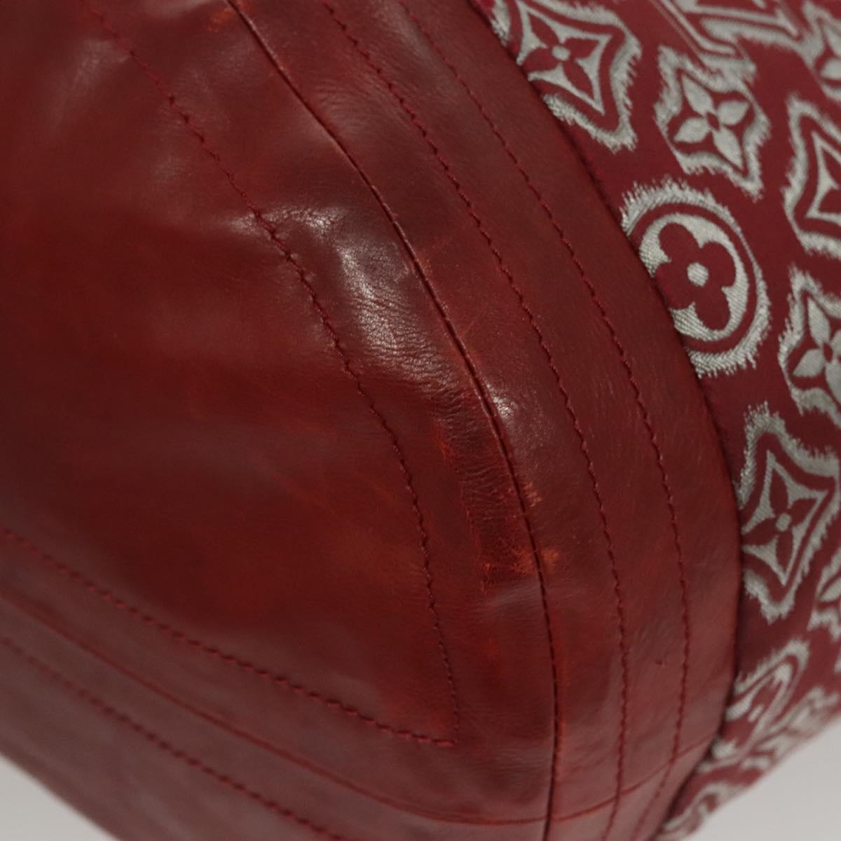 LOUIS VUITTON Monogram Jaguar Aviator Hand Bag Bordeaux M40384 LV Auth bs26320