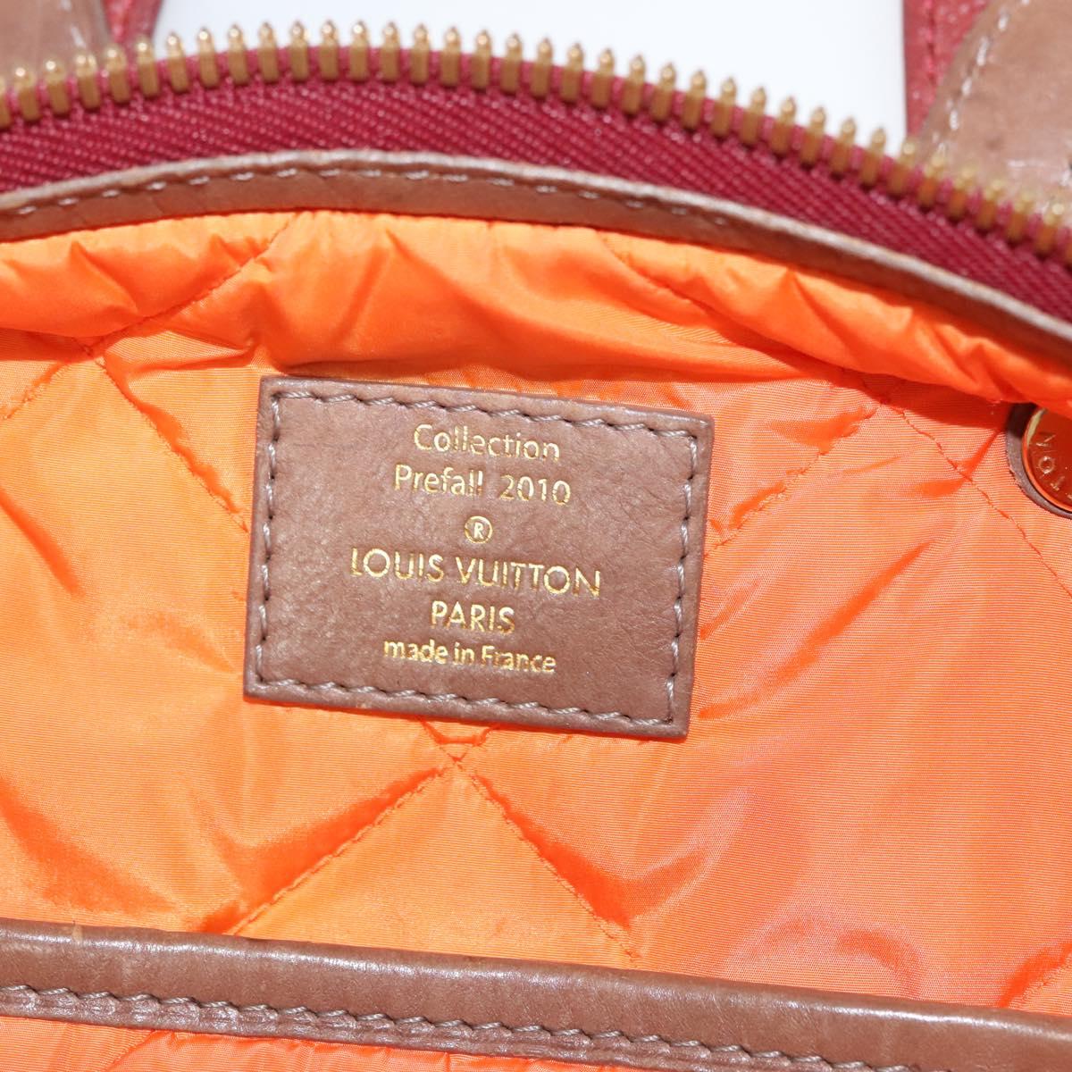 LOUIS VUITTON Monogram Jaguar Aviator Hand Bag Bordeaux M40384 LV Auth bs26320