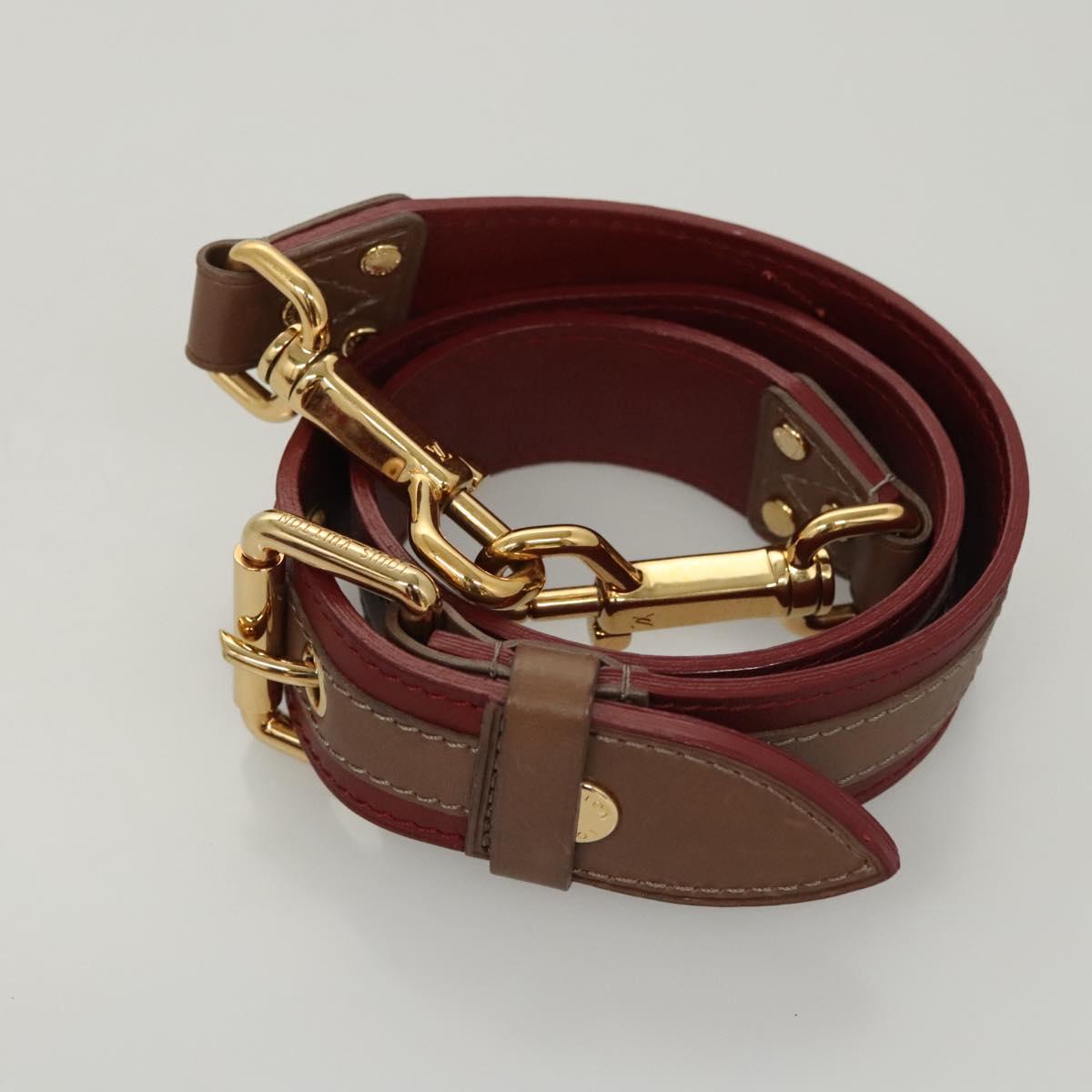 LOUIS VUITTON Monogram Jaguar Aviator Hand Bag Bordeaux M40384 LV Auth bs26320