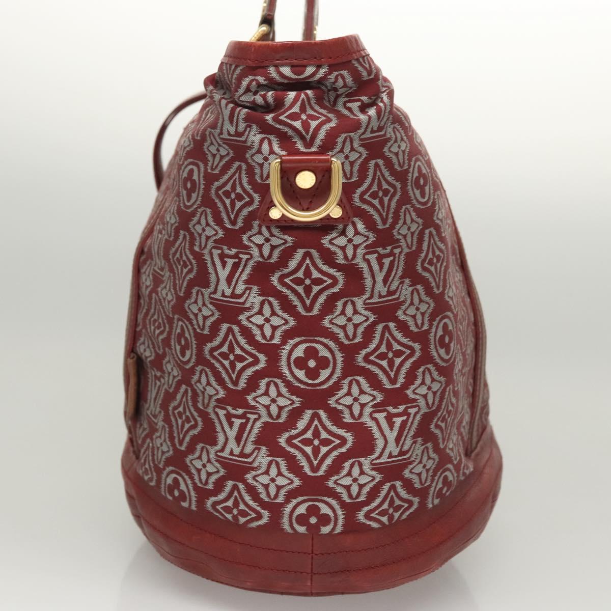 LOUIS VUITTON Monogram Jaguar Aviator Hand Bag Bordeaux M40384 LV Auth bs26320