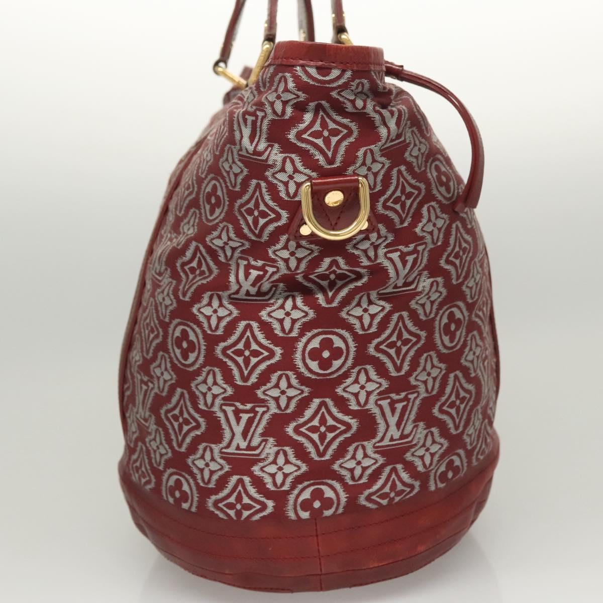 LOUIS VUITTON Monogram Jaguar Aviator Hand Bag Bordeaux M40384 LV Auth bs26320