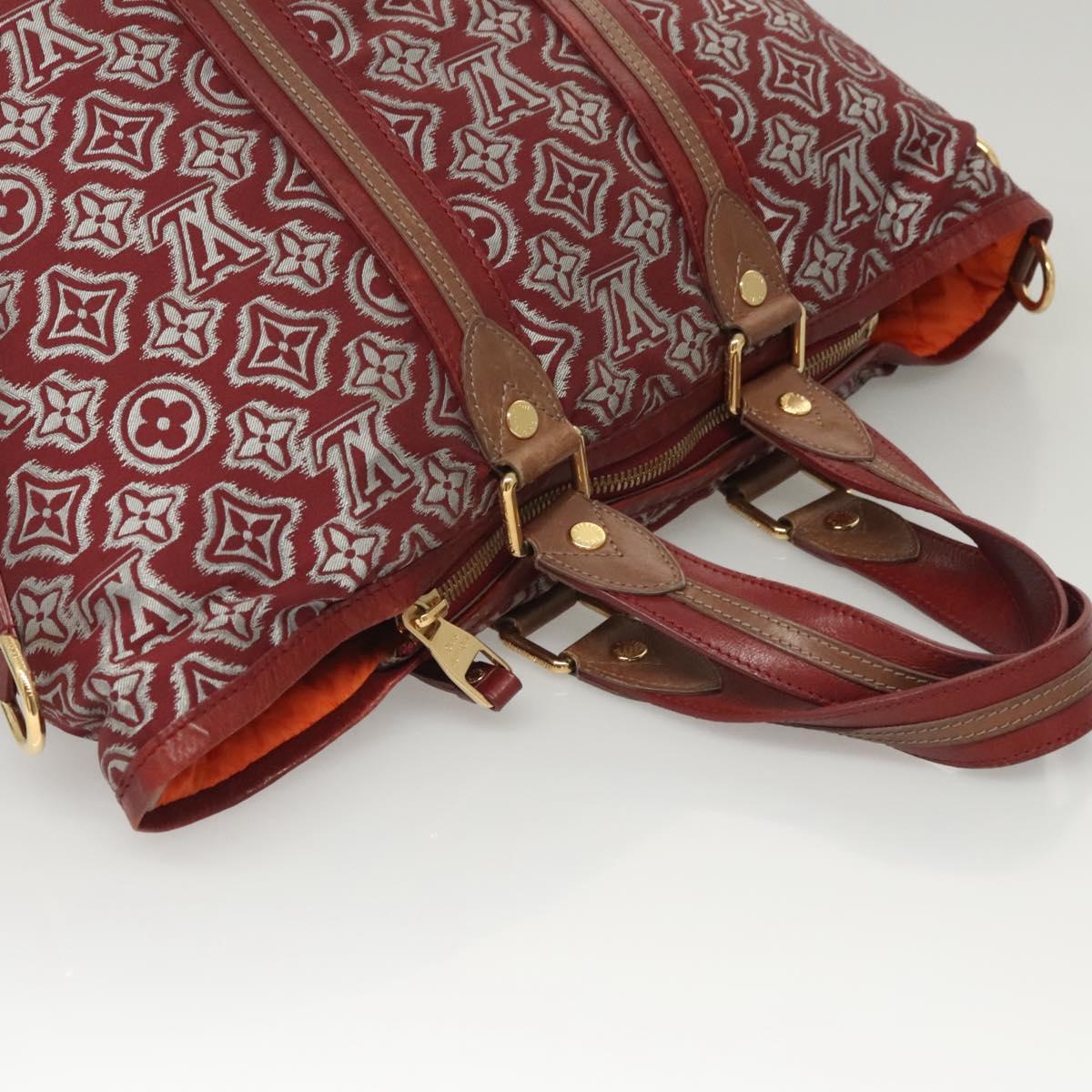 LOUIS VUITTON Monogram Jaguar Aviator Hand Bag Bordeaux M40384 LV Auth bs26320