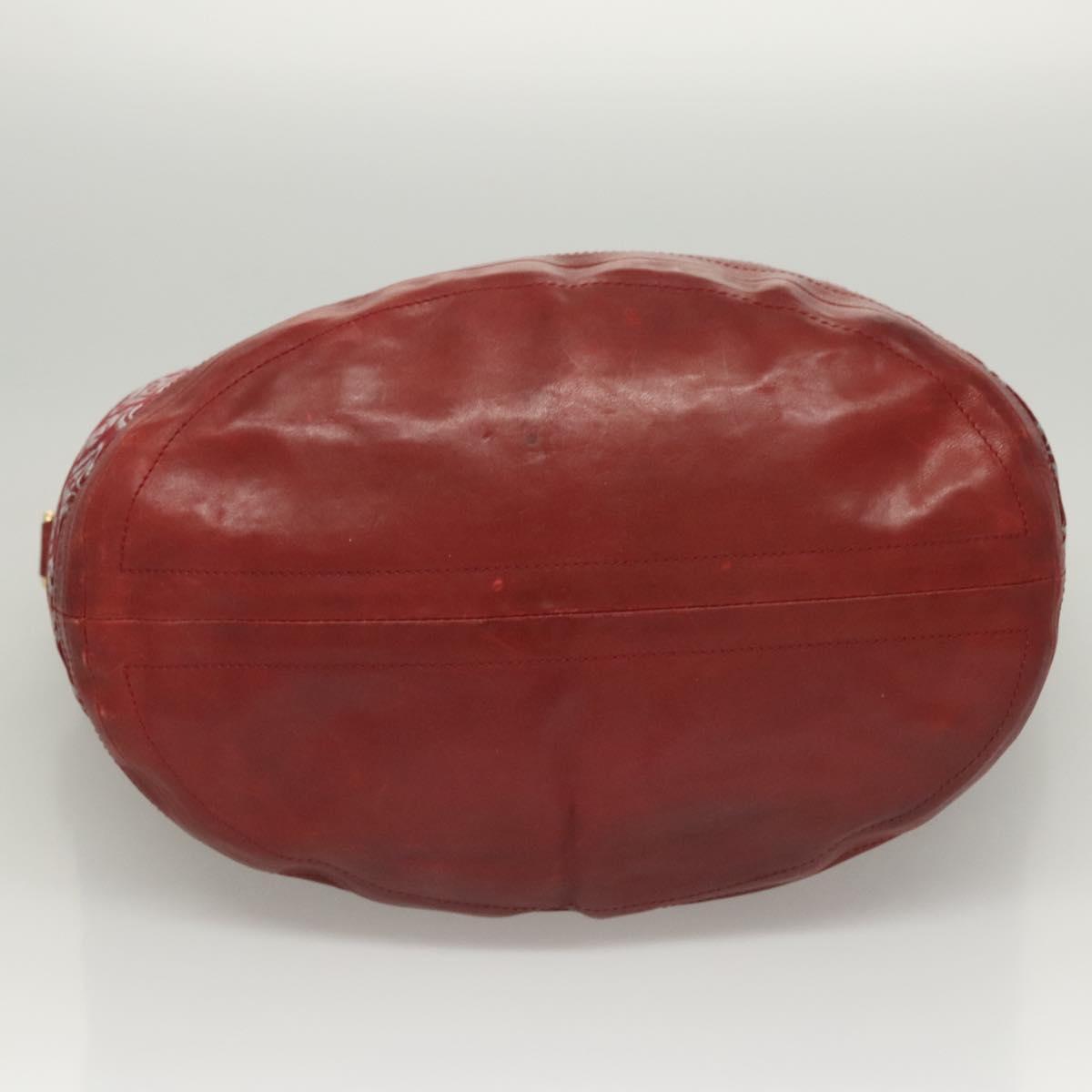 LOUIS VUITTON Monogram Jaguar Aviator Hand Bag Bordeaux M40384 LV Auth bs26320