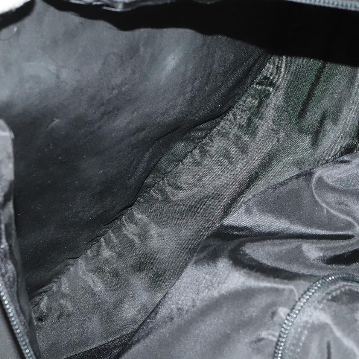 PRADA Garment Cover Nylon Black Silver Auth bs26340