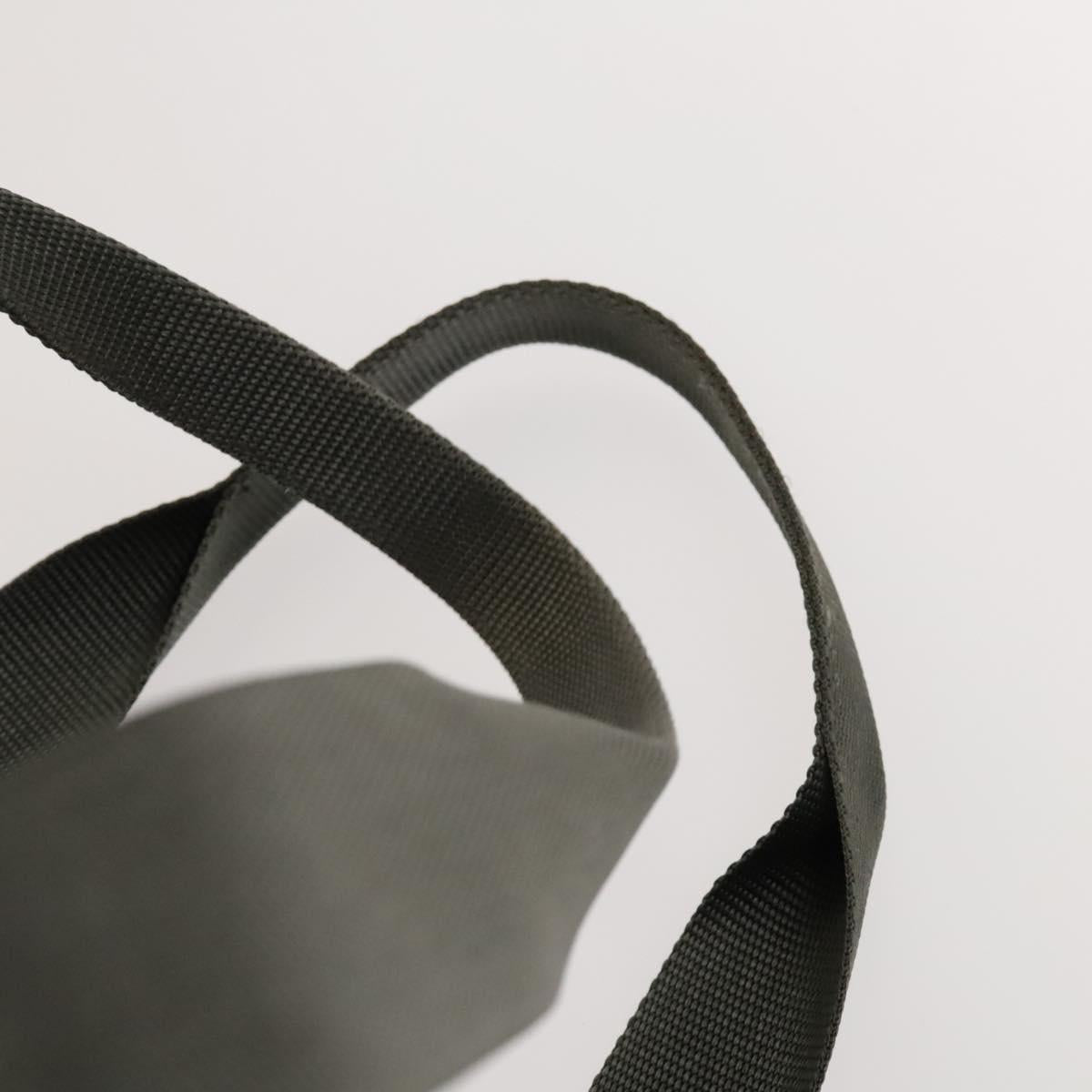 PRADA Sports Boston Bag Nylon Black Silver Auth bs26343