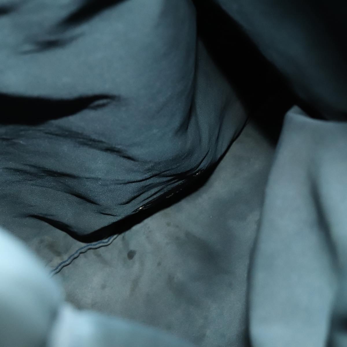 PRADA Backpack Nylon Blue Silver Auth bs26347