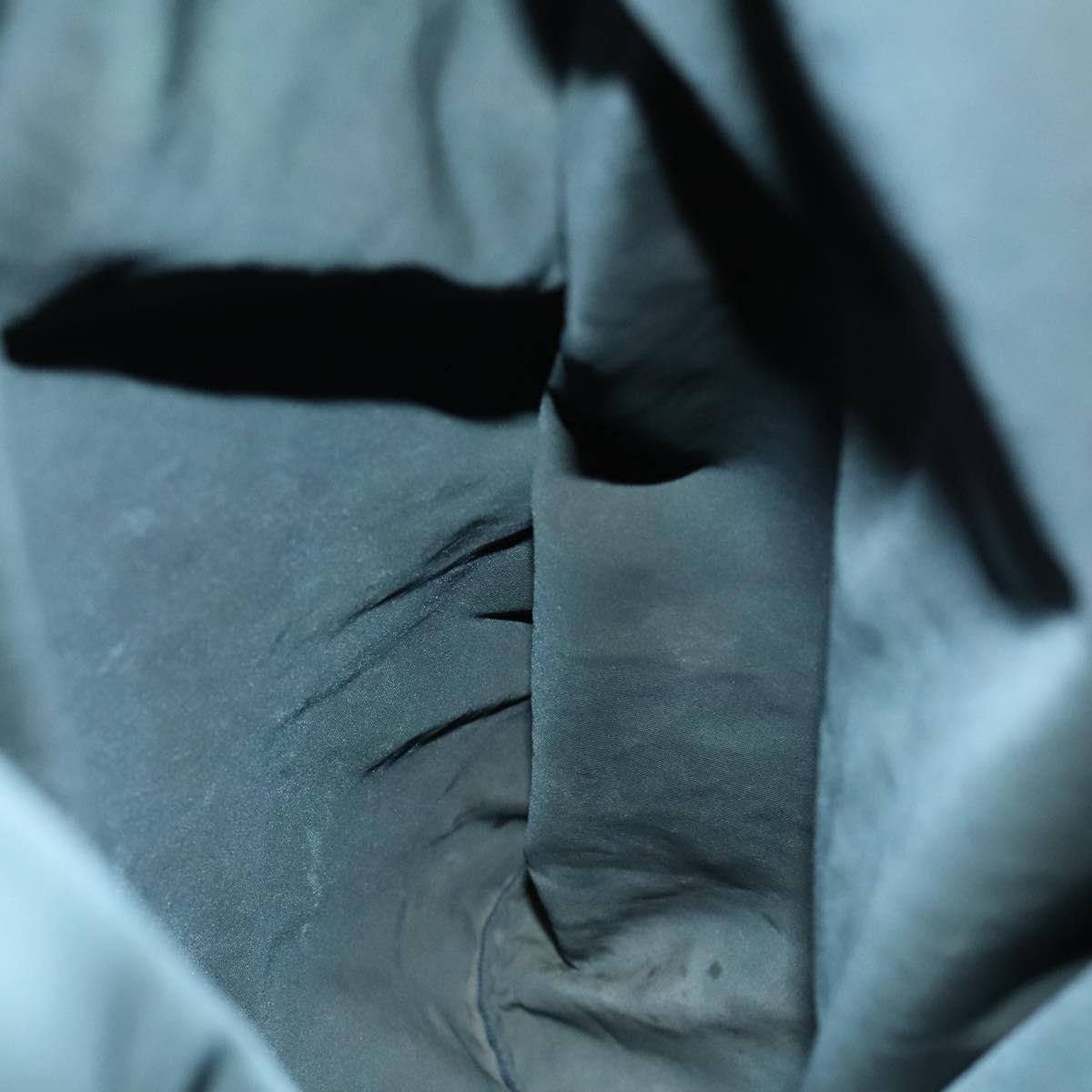 PRADA Backpack Nylon Blue Silver Auth bs26347