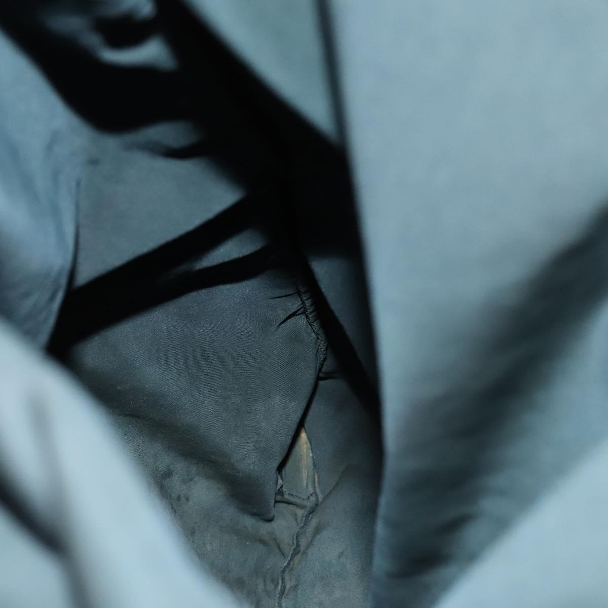 PRADA Backpack Nylon Blue Silver Auth bs26347