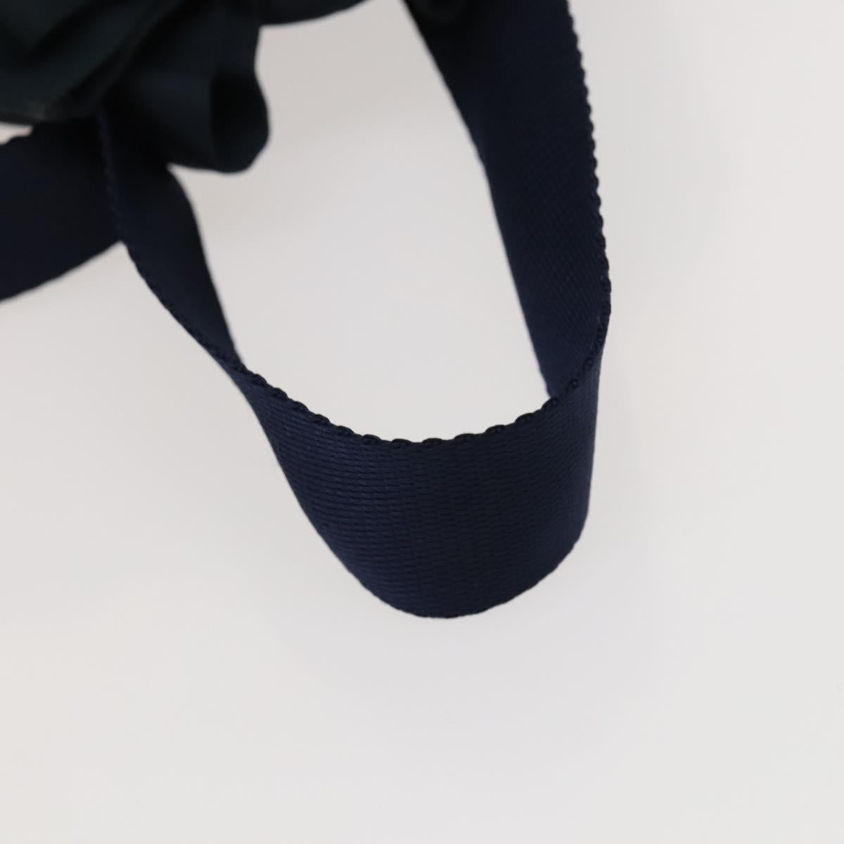 PRADA Backpack Nylon Blue Silver Auth bs26347