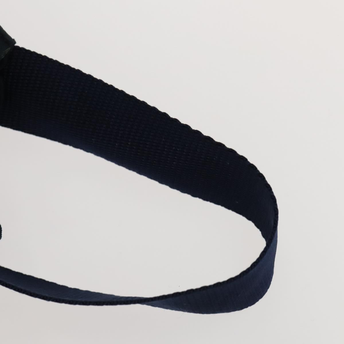 PRADA Backpack Nylon Blue Silver Auth bs26347