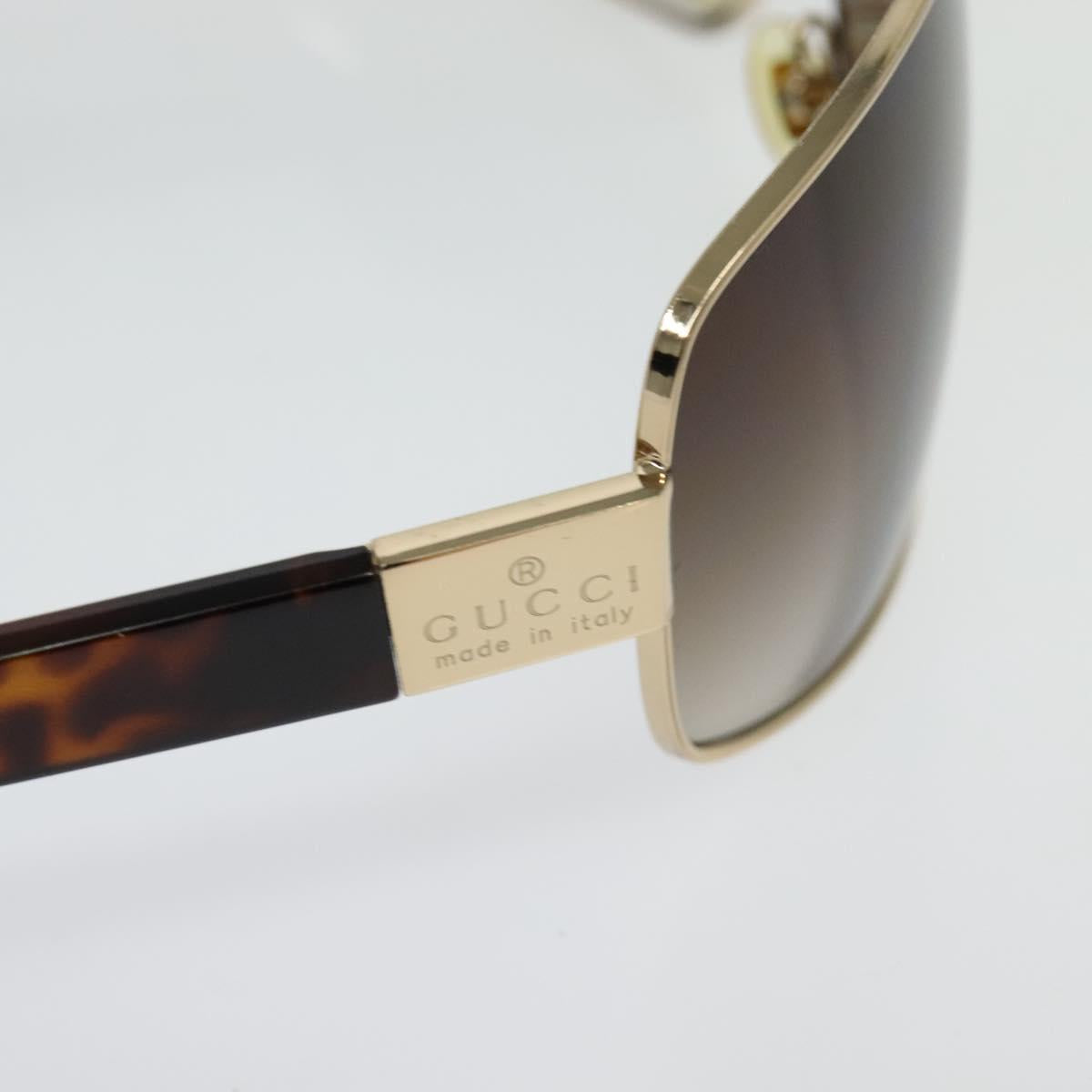 GUCCI Sunglasses plastic Brown Auth bs26397