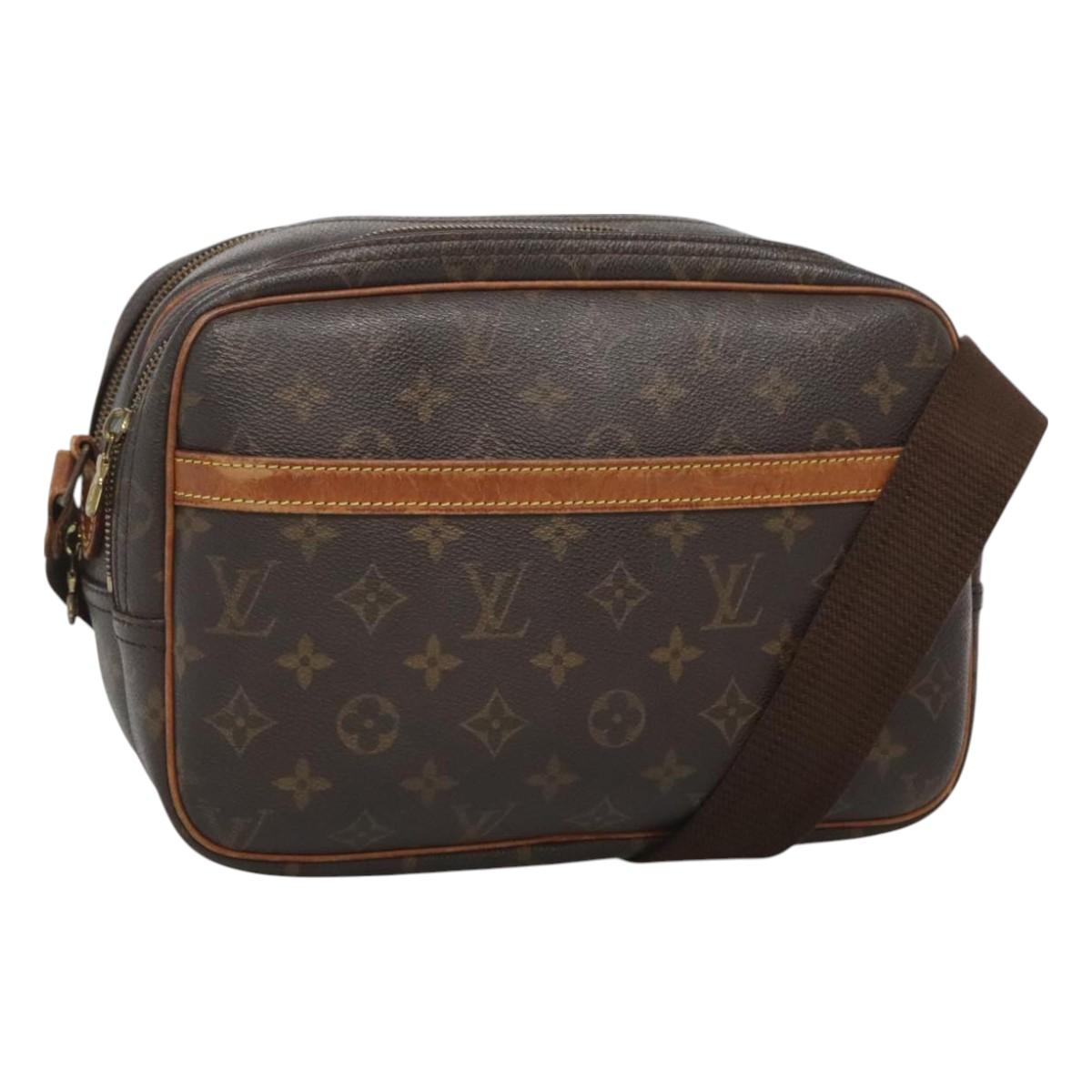 LOUIS VUITTON Monogram Reporter PM Shoulder Bag M45254 LV Auth bs26448