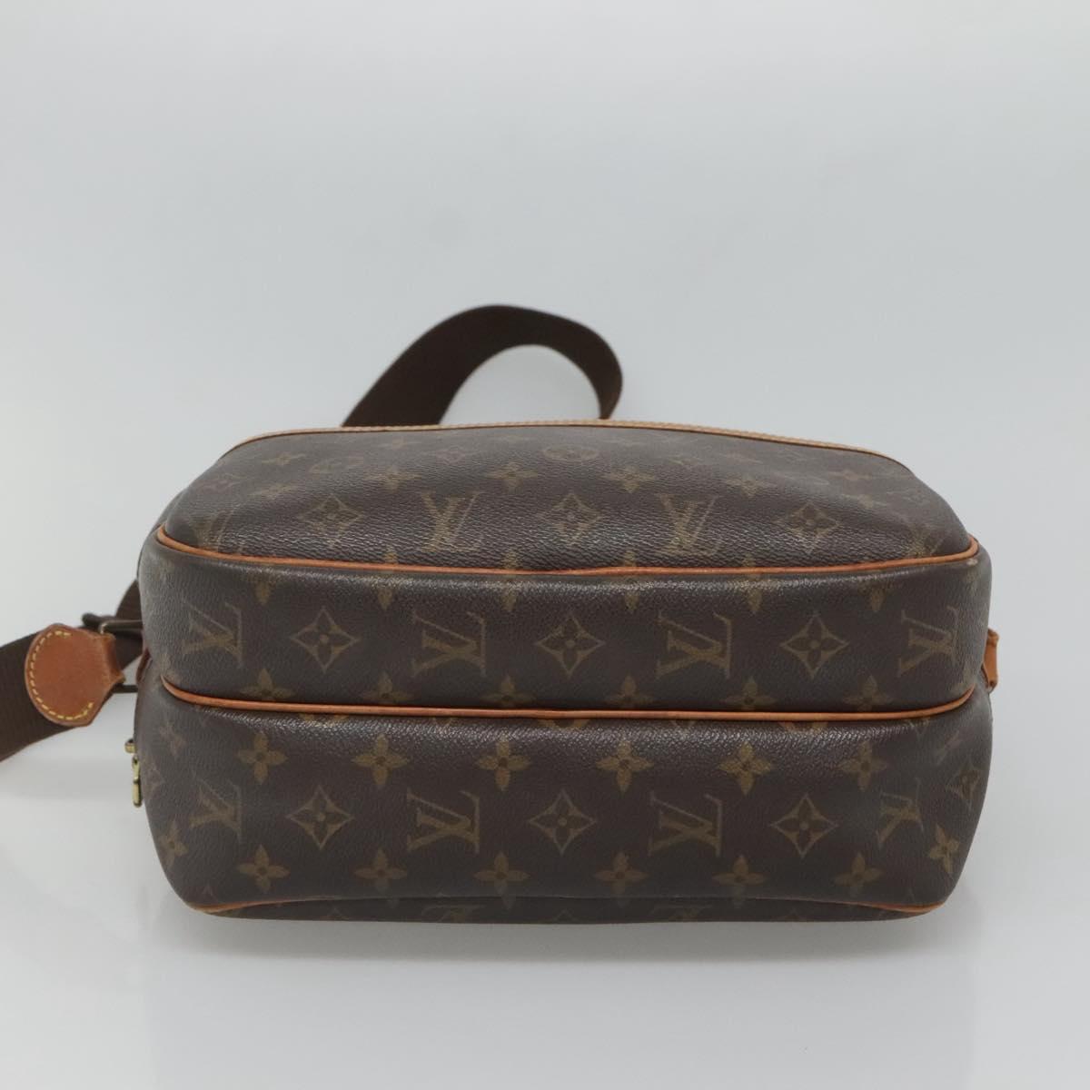 LOUIS VUITTON Monogram Reporter PM Shoulder Bag M45254 LV Auth bs26448