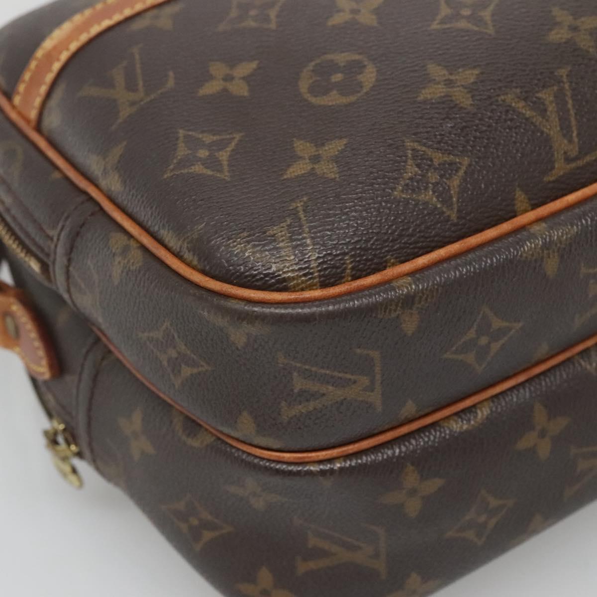 LOUIS VUITTON Monogram Reporter PM Shoulder Bag M45254 LV Auth bs26448