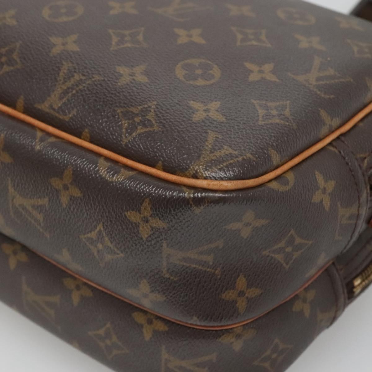 LOUIS VUITTON Monogram Reporter PM Shoulder Bag M45254 LV Auth bs26448