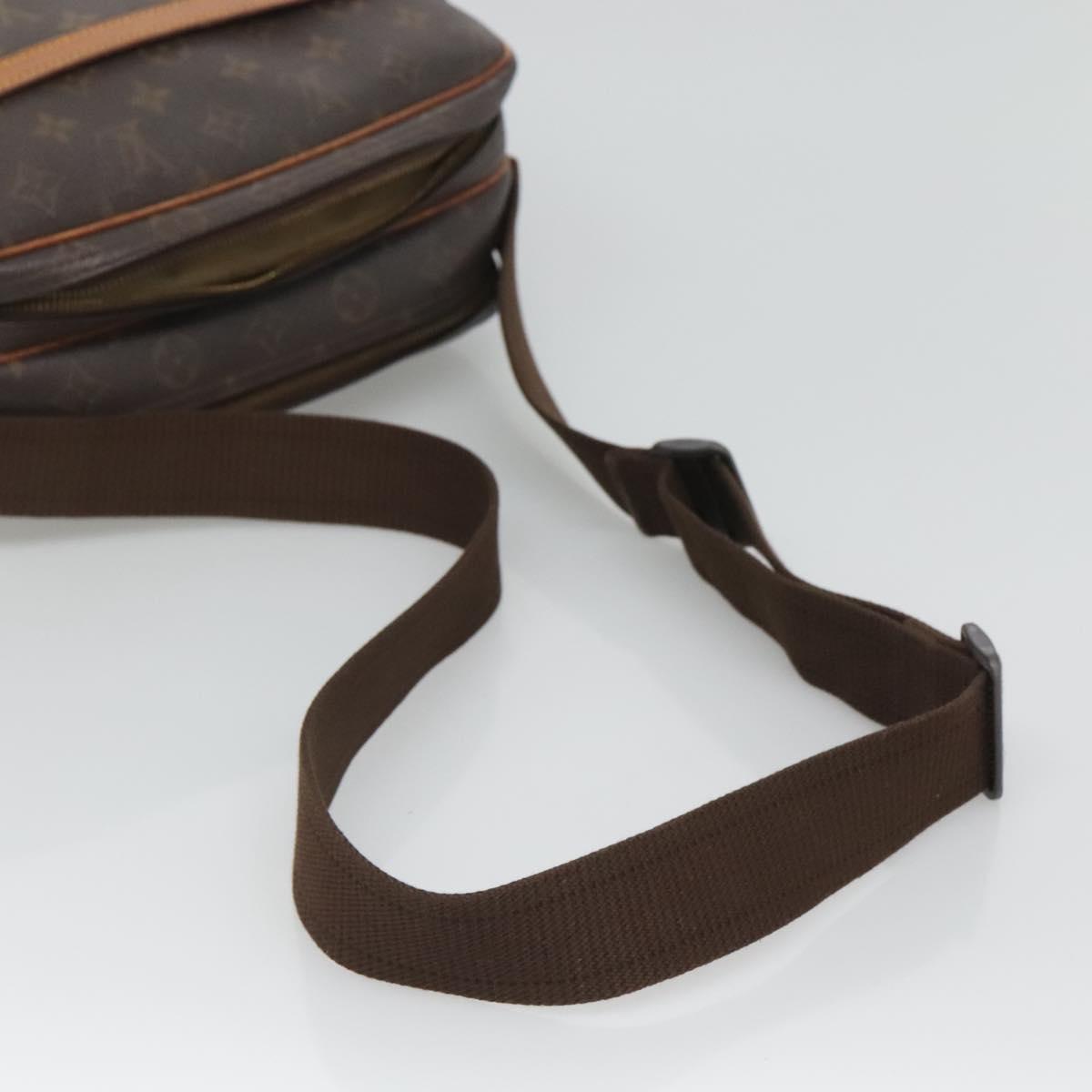 LOUIS VUITTON Monogram Reporter PM Shoulder Bag M45254 LV Auth bs26448