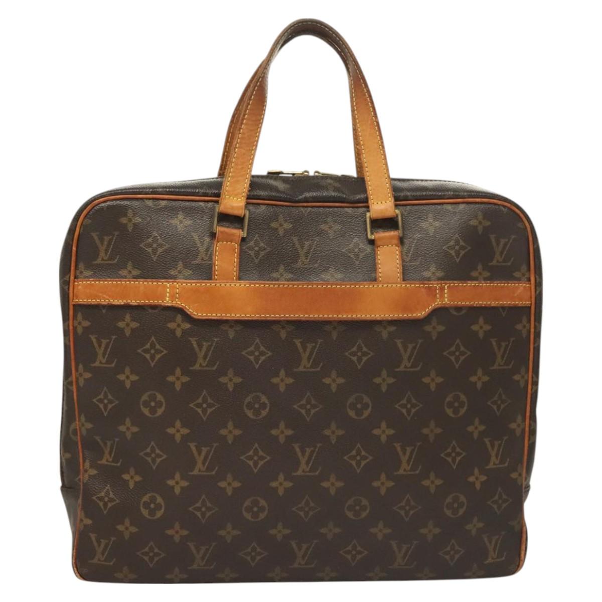 LOUIS VUITTON Monogram Porte Documents Pegas Hand Bag M53343 LV Auth bs26449