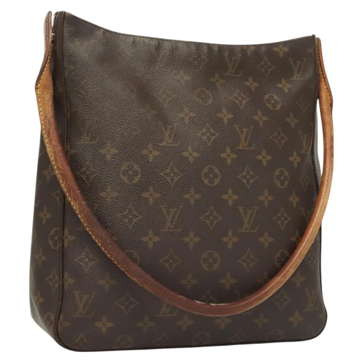 LOUIS VUITTON Monogram Looping GM Shoulder Bag M51145 LV Auth bs26482